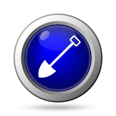 Beyaz arka plan üzerinde mobil apps kavramı izole kürek simgesi