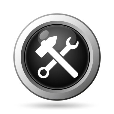 Araçlar simgesi. Beyaz arka plan üzerinde Internet düğmesi