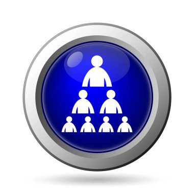 Renk simgesi. Beyaz arka plan üzerinde Internet düğmesi