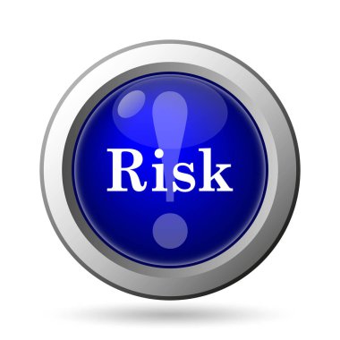 Beyaz arka plan üzerinde mobil apps kavramı izole risk simgesi
