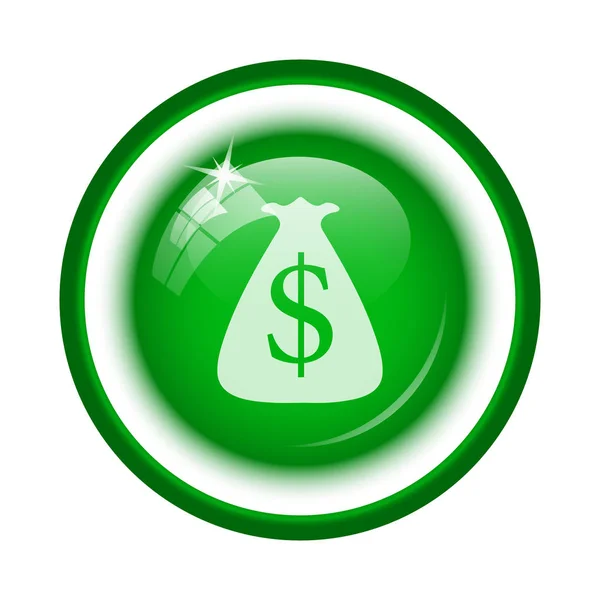 Dolar worek ikona — Zdjęcie stockowe