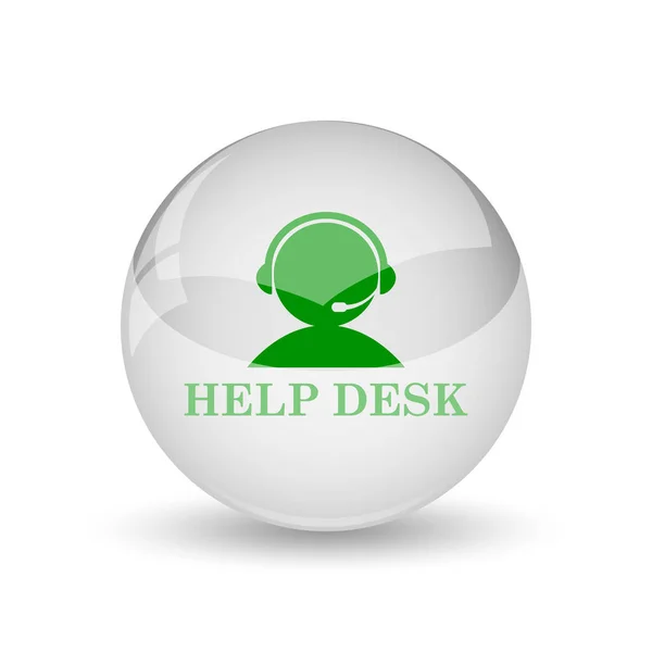 Helpdesk Icon Internet Button White Background — Stock Photo, Image