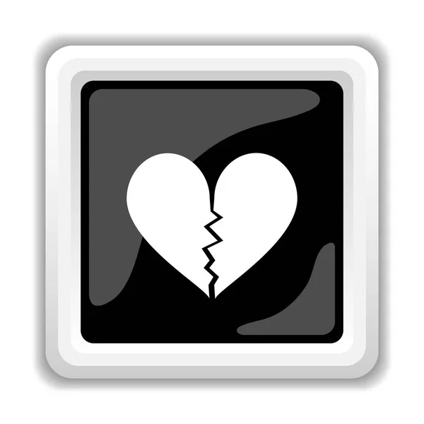 Gebroken hart-icoon — Stockfoto