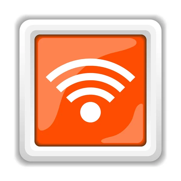 Ícone Wifi Isolado Fundo Branco Conceito Aplicativos Móveis — Fotografia de Stock