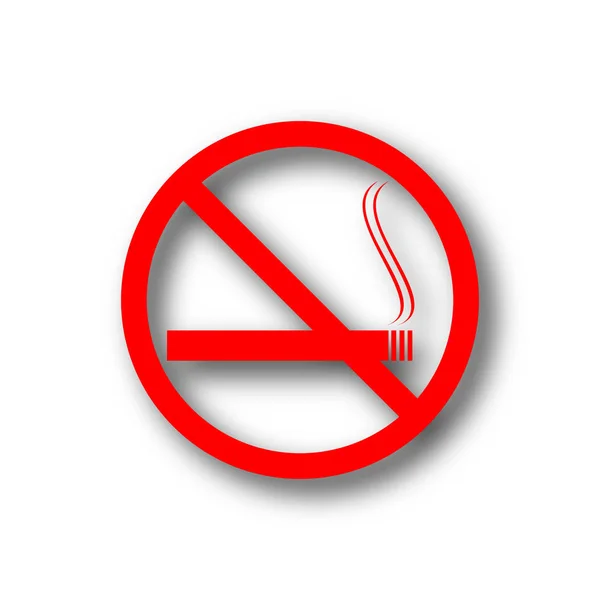 Не курить значок — стоковое фото