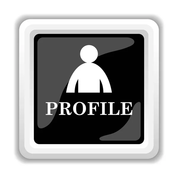Profil Simgesi Beyaz Arka Plan Üzerinde Internet Düğmesi — Stok fotoğraf