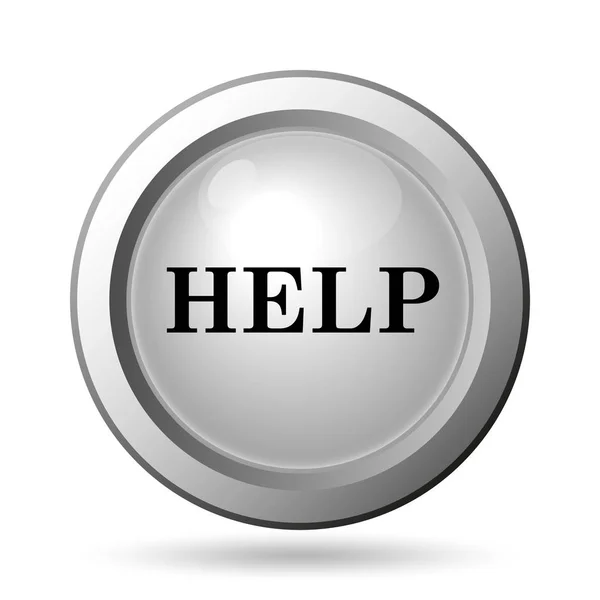 Help Icon Internet Button White Background — Stock Photo, Image