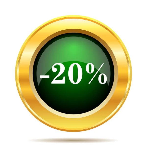 20 percent discount icon — Stock Photo, Image