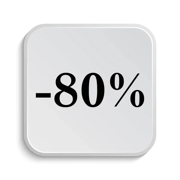 80 percent discount icon — Stock Photo, Image