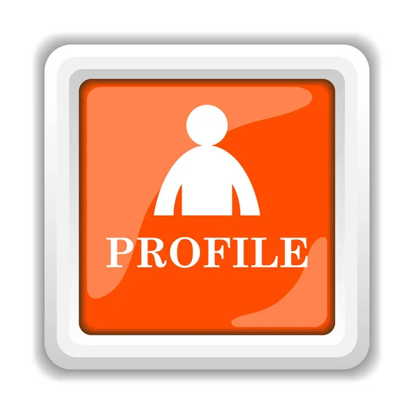 Icona Profilo Isolato Sfondo Bianco Concetto Applicazioni Mobili — Foto Stock