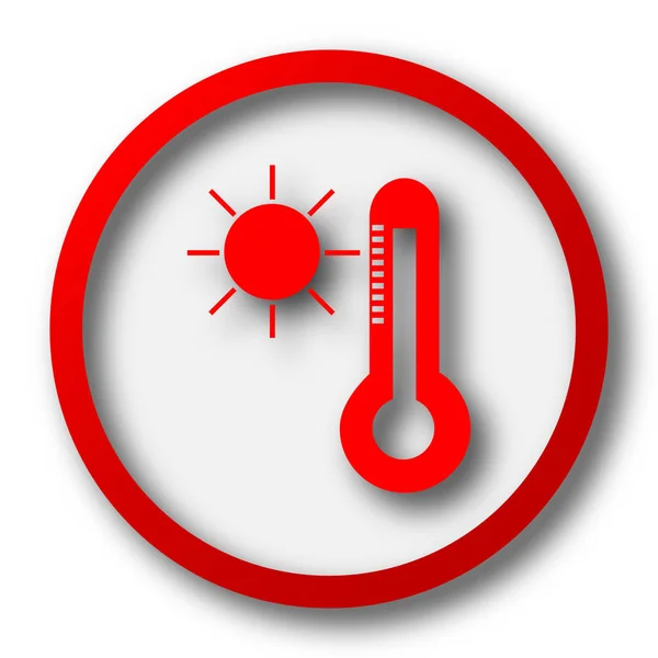 Значок солнца и термометра — стоковое фото