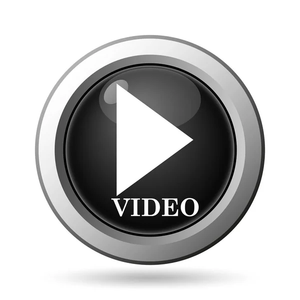 Ícone de reprodução de vídeo — Fotografia de Stock