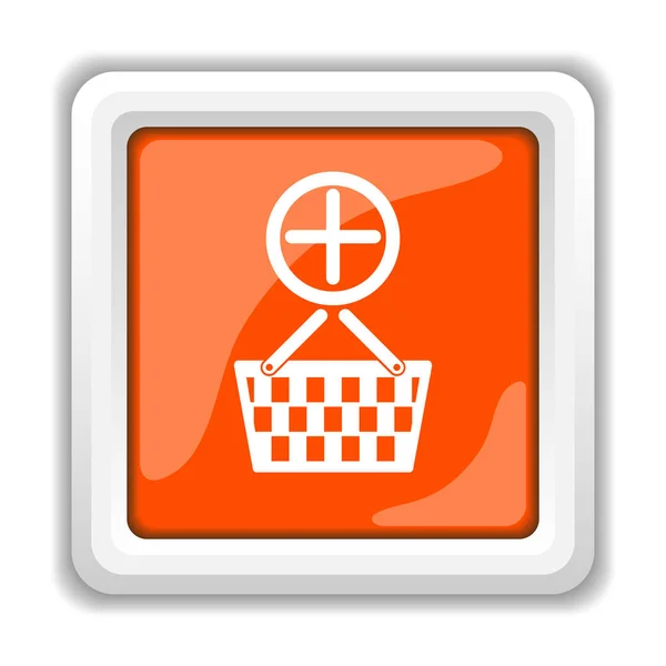 Shopping Basket Icon Isolated White Background Mobile Apps Concept — Stock Photo, Image