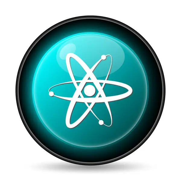 Atoms Icon Internet Button White Background — Stock Photo, Image