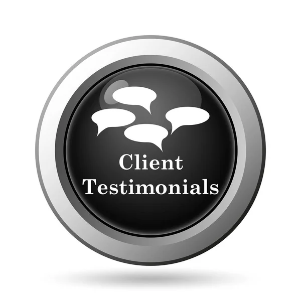 Testimonios de clientes icono —  Fotos de Stock