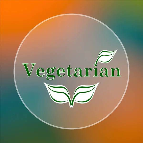 Вегетарианская икона — стоковое фото
