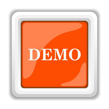 Beyaz arka plan üzerinde mobil apps kavramı izole demo simgesi