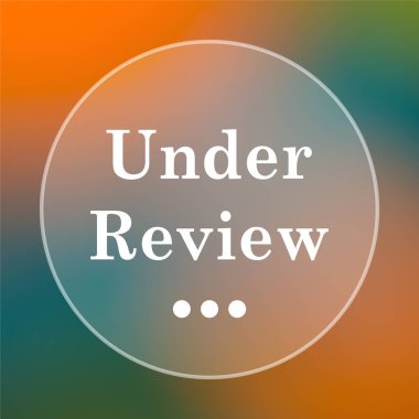 Gözden geçirme simgenin altında. Renkli arka plan üzerinde Internet düğmesi