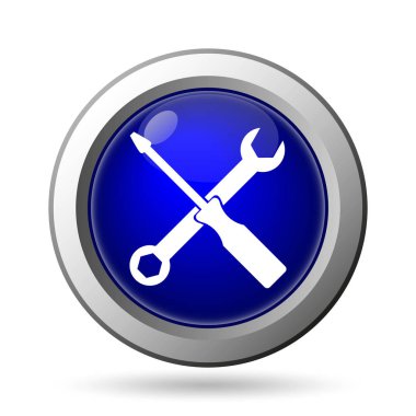 Renk simgesi. Beyaz arka plan üzerinde Internet düğmesi