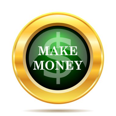 Yapmak para kutsal kişilerin resmi. Beyaz arka plan üzerinde Internet düğmesi