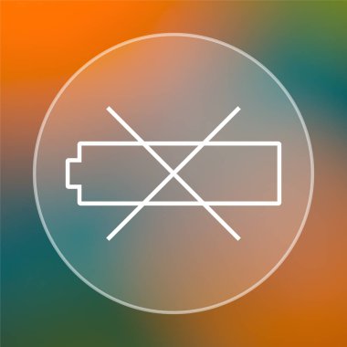 boş bir pil simgesi