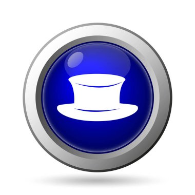 Beyaz arka plan üzerinde mobil apps kavramı izole şapka simgesi