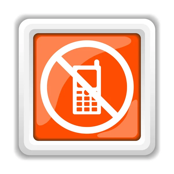 Brak Ikony Smartfonów Białym Tle Białym Tle Pojęcie Aplikacji Mobilnych — Zdjęcie stockowe