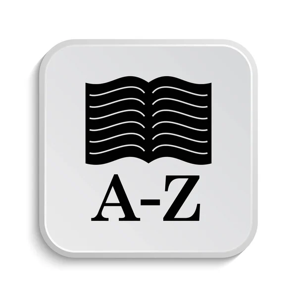 Ikona książki a-z — Zdjęcie stockowe