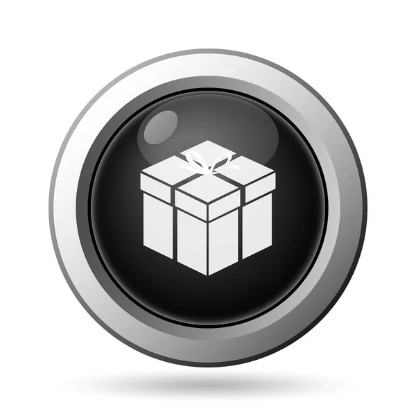 Gift Icon Internet Button White Background — Stock Photo, Image