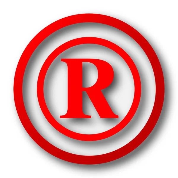 Registered mark icon — Stock Photo, Image