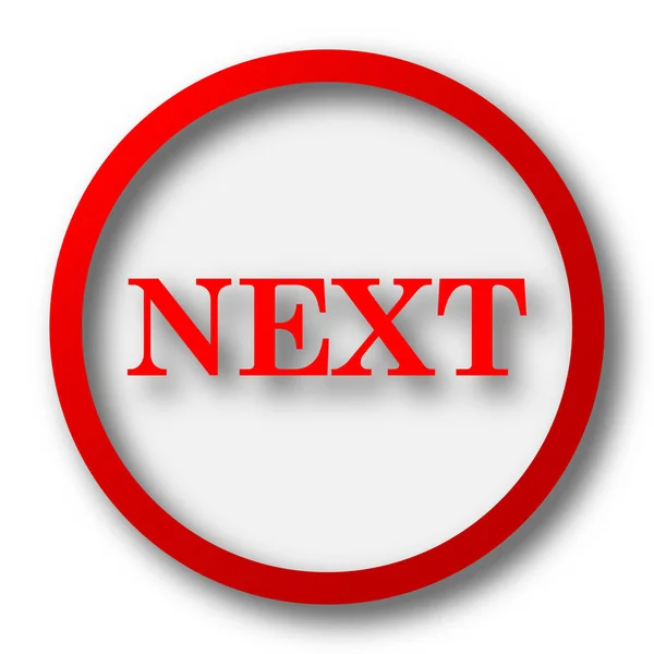 Next Icon Internet Button White Background — Stock Photo, Image