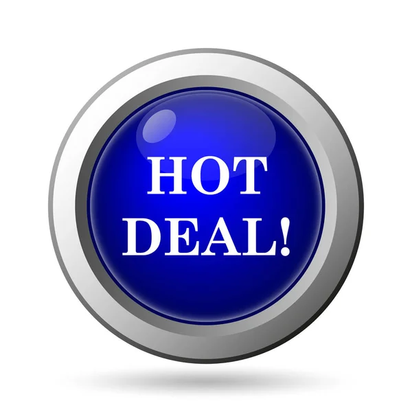 Hot Deal Icon Isolated White Background Mobile Apps Concept — Stock Photo, Image