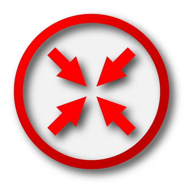 Vollbild Symbol Verlassen Internet Taste Auf Weißem Hintergrund — Stockfoto