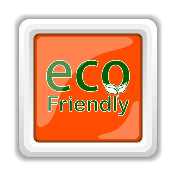Eco Vriendelijke Pictogram Geïsoleerd Een Witte Achtergrond Mobiele Apps Concept — Stockfoto