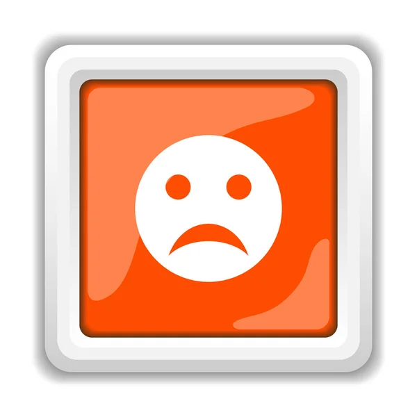Unglückliches Lächeln Symbol Isoliert Auf Weißem Hintergrund Mobile Apps Konzept — Stockfoto
