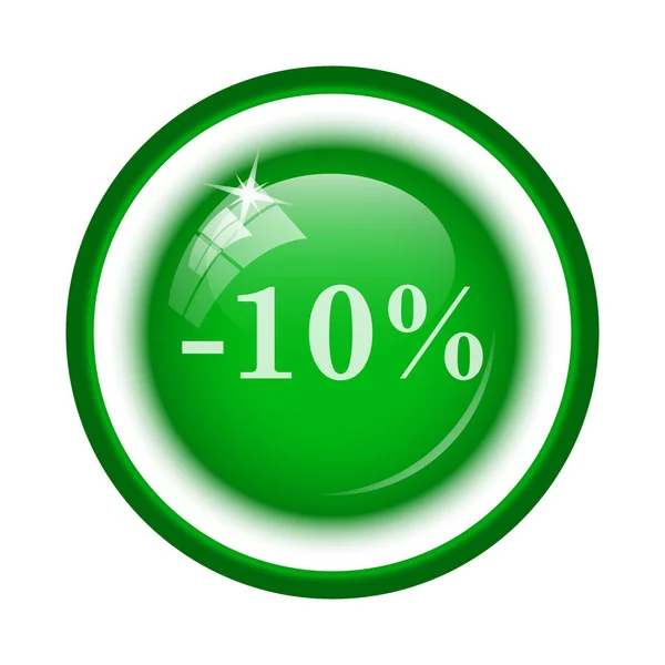 10 százalék kedvezmény ikon — Stock Fotó