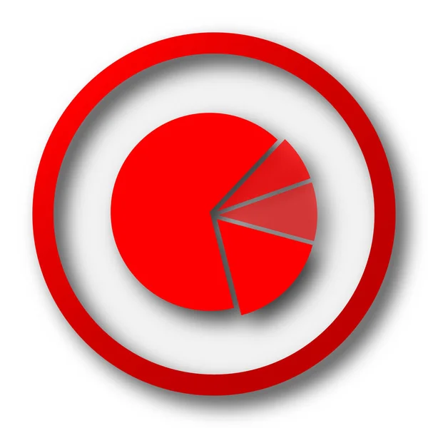 Chart Pie Icon Internet Button White Background — Stock Photo, Image