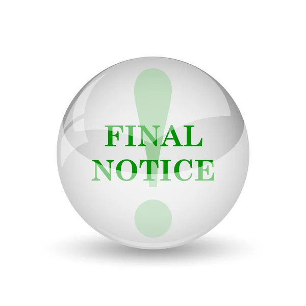 Final notice icon — Stock Photo, Image