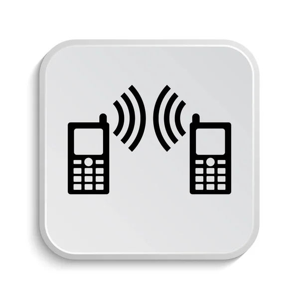 Communication Icon Internet Button White Background — Stock Photo, Image