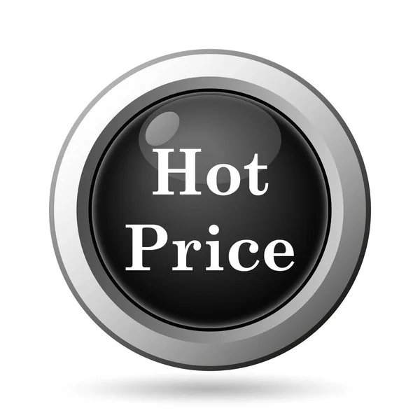 Hot Price Icon Internet Button White Background — Stock Photo, Image