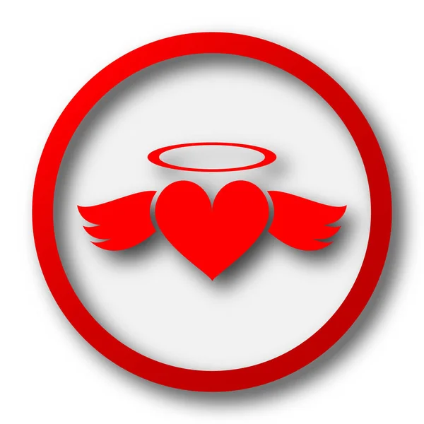 Heart angel icon — Stock Photo, Image