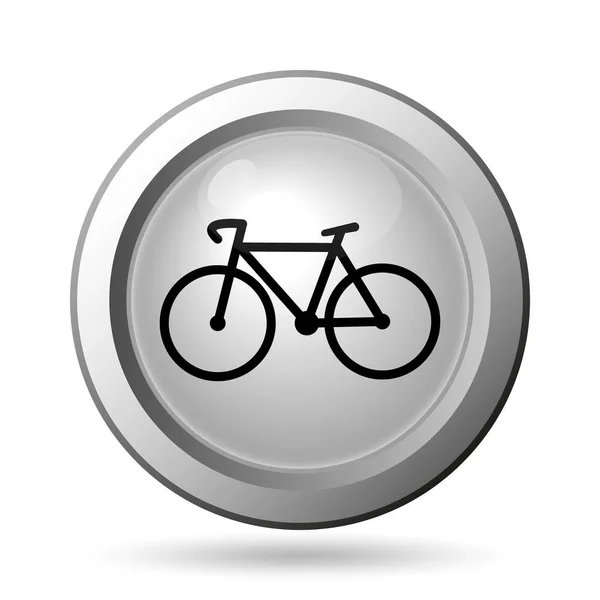 Fahrradsymbol Internet Taste Auf Weißem Hintergrund — Stockfoto