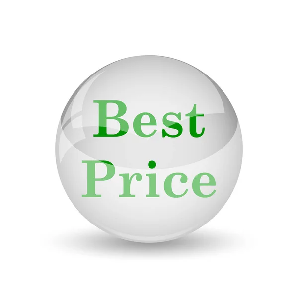 Melhor Ícone Preço Botão Internet Fundo Branco — Fotografia de Stock
