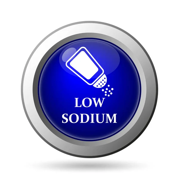 Low Sodium Icon Isolated White Background Mobile Apps Concept — Stock Photo, Image