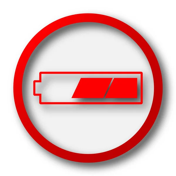 2 tercios cargado icono de la batería —  Fotos de Stock