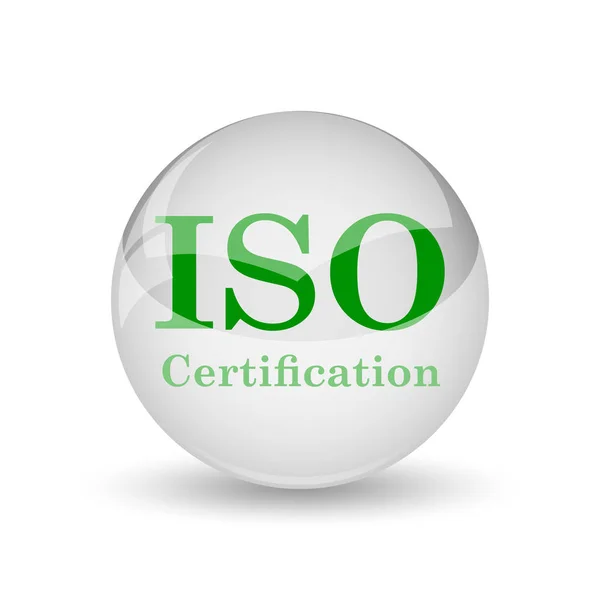 Ícone de certificação iso — Fotografia de Stock