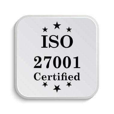 ISO 27001 simgesi. Beyaz arka plan üzerinde Internet düğmesi