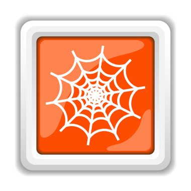 Beyaz arka plan üzerinde mobil apps kavramı izole spiderweb simgesi