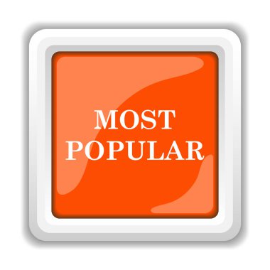 En popüler simgesi beyaz arka plan üzerinde mobil apps kavramı izole