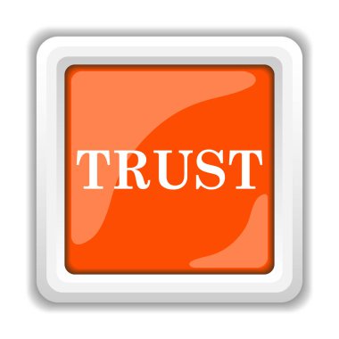 Beyaz arka plan üzerinde mobil apps kavramı izole simgesi güven